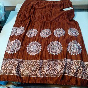 Judith Hart -Morccan- Sienna Red - pleated Skirt sz 10P